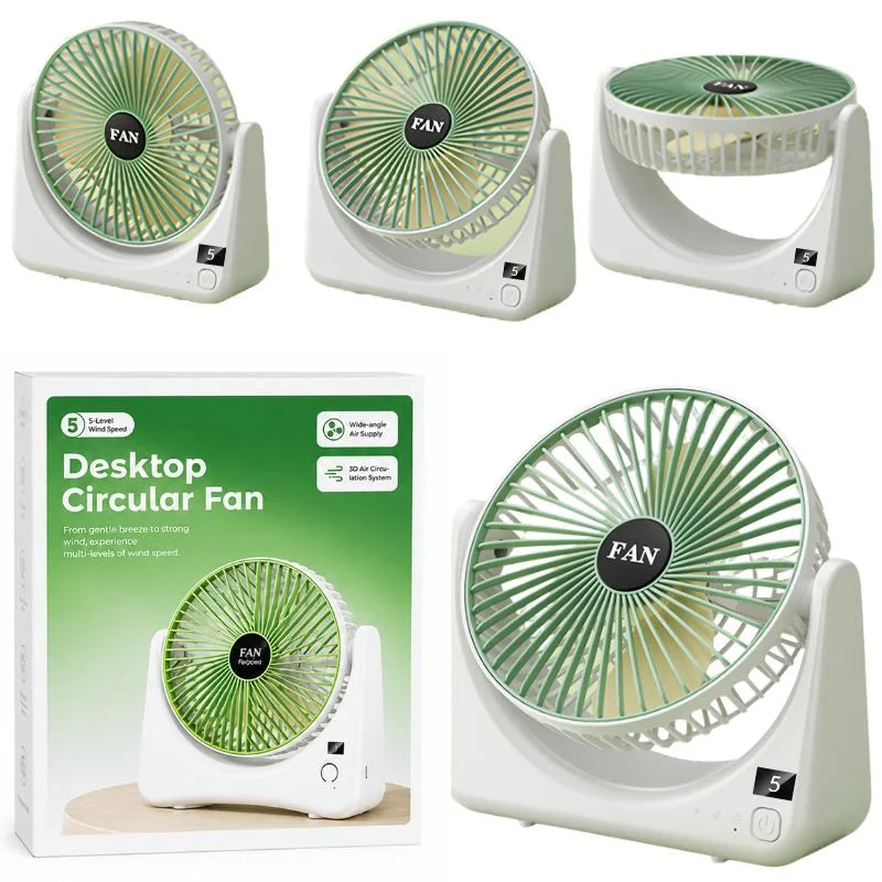 Circular Rechargeable Desktop Fan