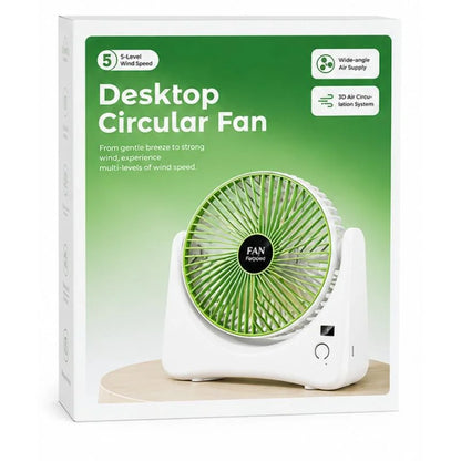 Circular Rechargeable Desktop Fan
